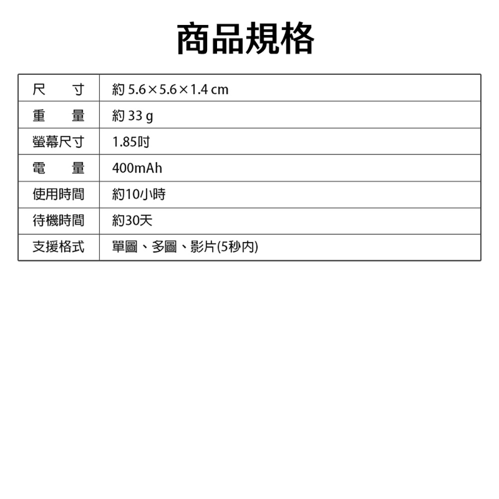 EG-1 吧唧迷你顯示屏(動態胸章 動漫追星 粉絲應援 1.85吋觸控螢幕 長待機 卡通徽章 電子吧唧)